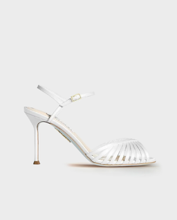 Białe sandały na szpilce Hold Me 85 - Image #0