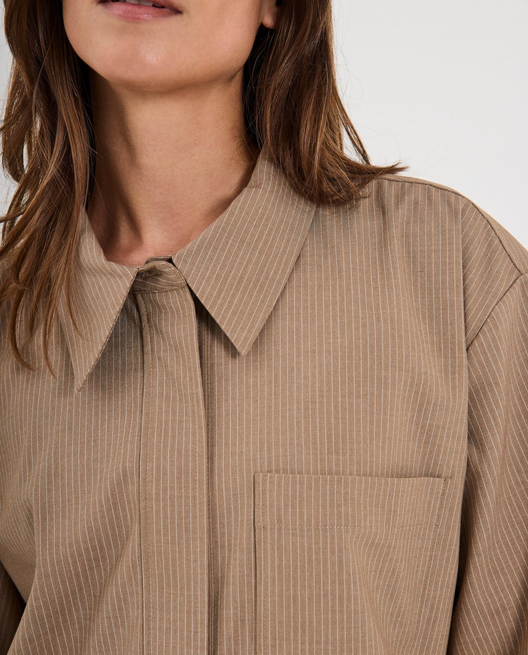 Beżowa koszula z krótkim rękawem Willow - Image #3