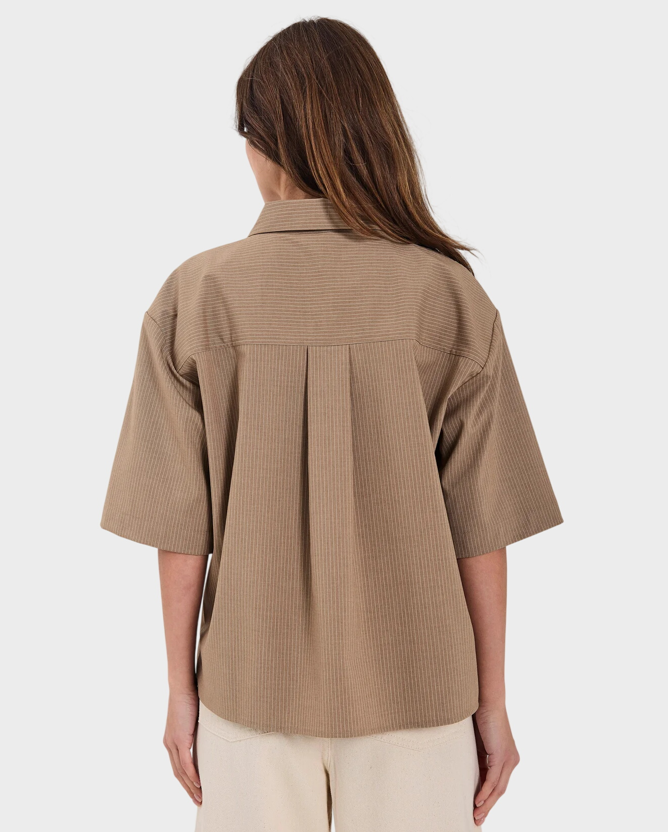 Beżowa koszula z krótkim rękawem Willow - Image #1