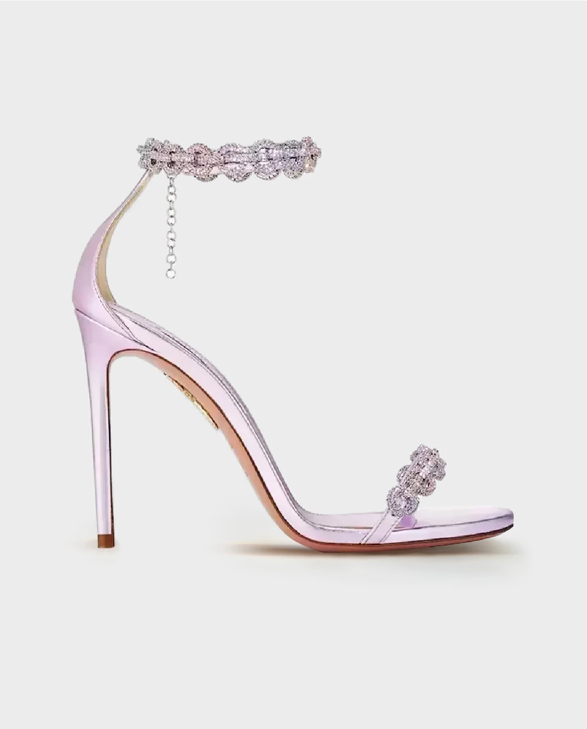 Fioletowe sandały na szpilce Love Link 105 - Image #0