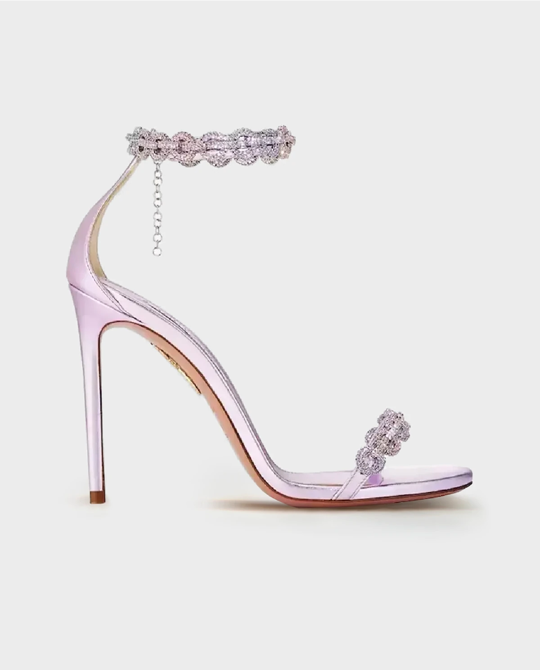 Fioletowe sandały na szpilce Love Link 105