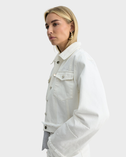Biała kurtka jeansowa Raw - Image #3