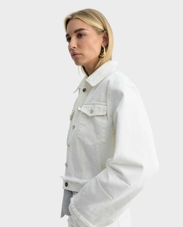 Biała kurtka jeansowa Raw - Image #3