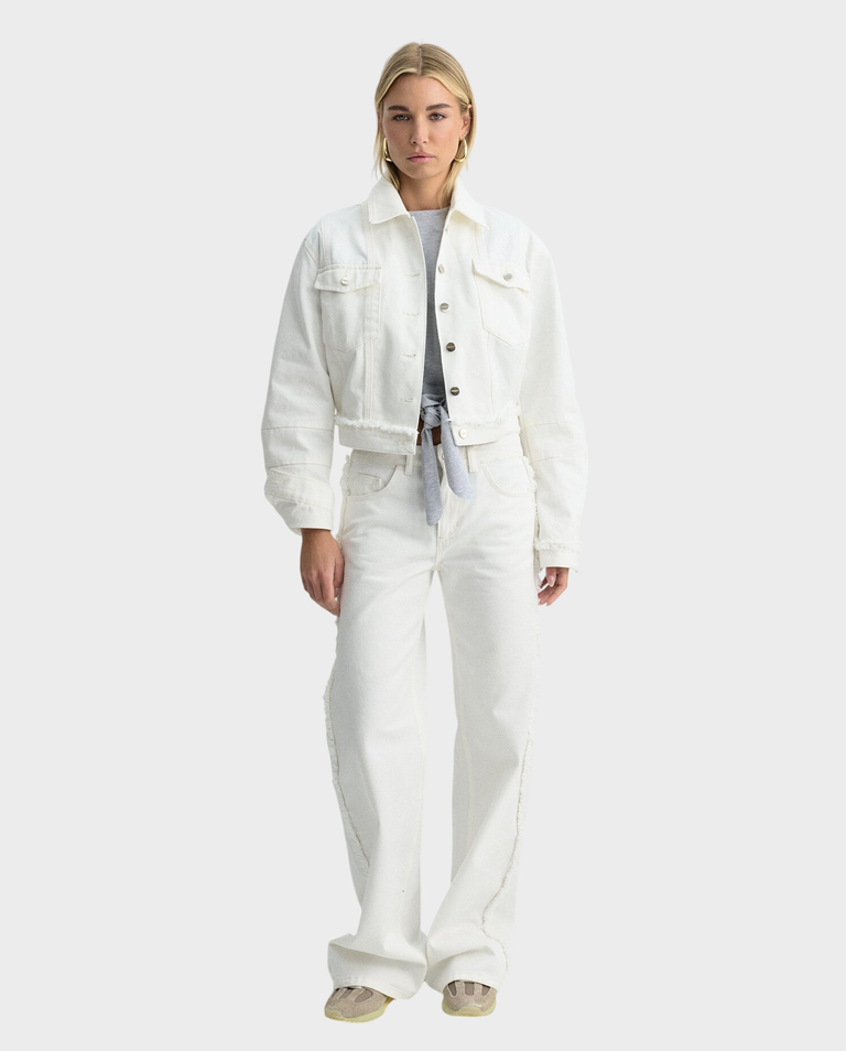 Biała kurtka jeansowa Raw