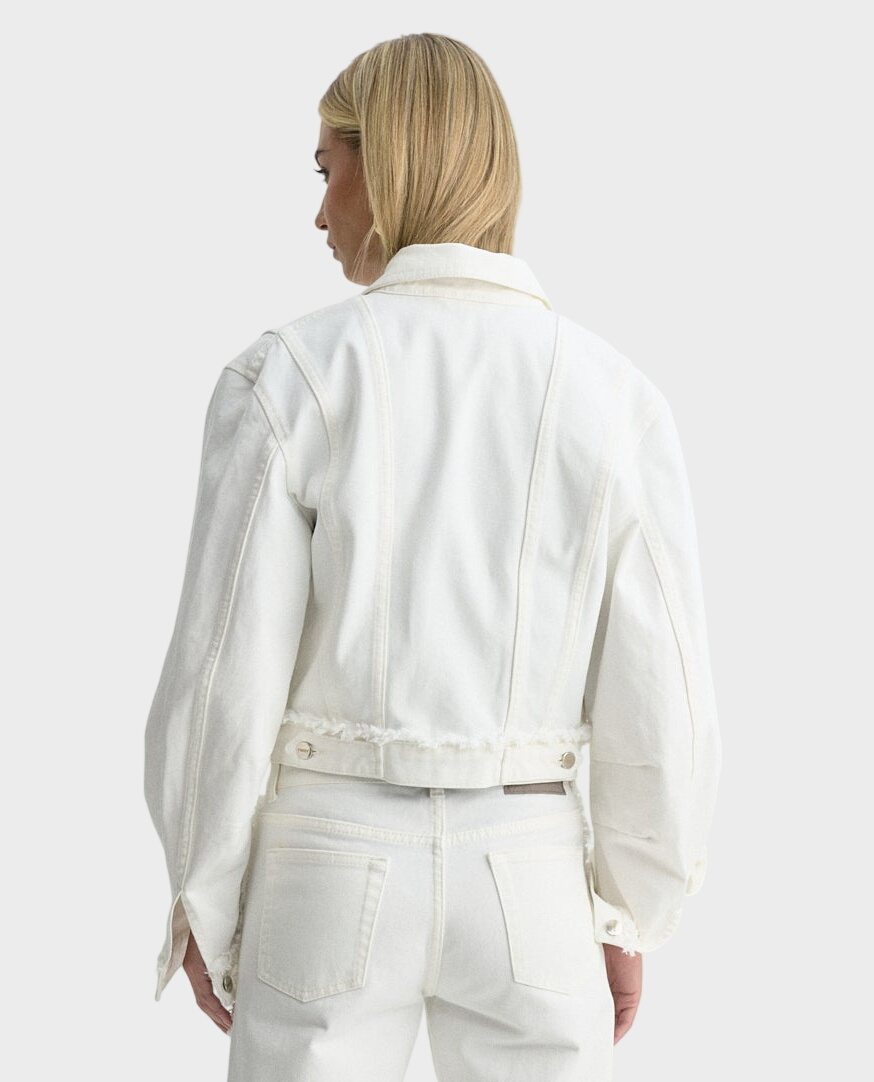 Biała kurtka jeansowa Raw - Image #2