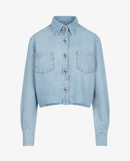 Jeansowa kurtka z krawatem Gigi - Image #4