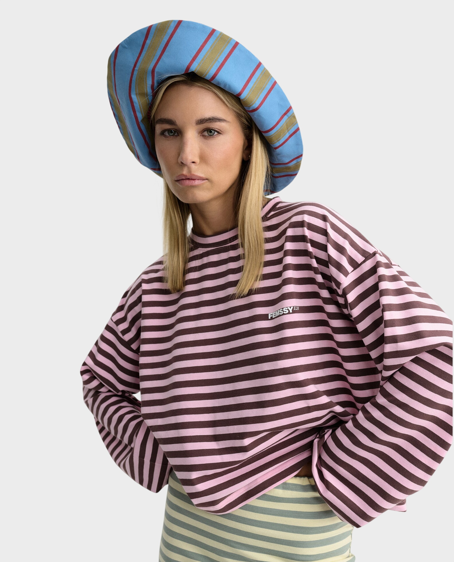 Longsleeve w paski Elin - Image #2