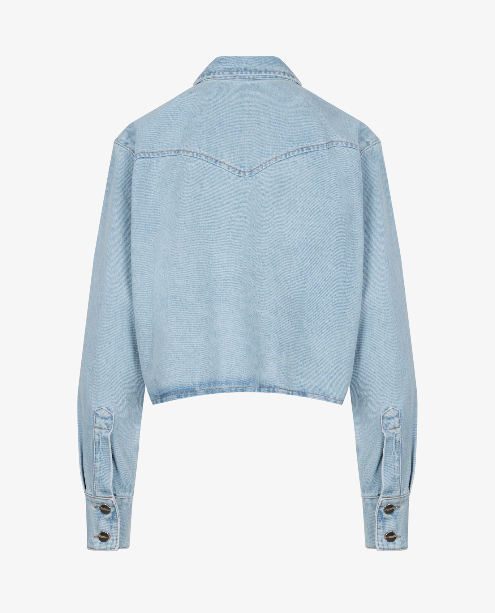 Jeansowa kurtka z krawatem Gigi - Image #6