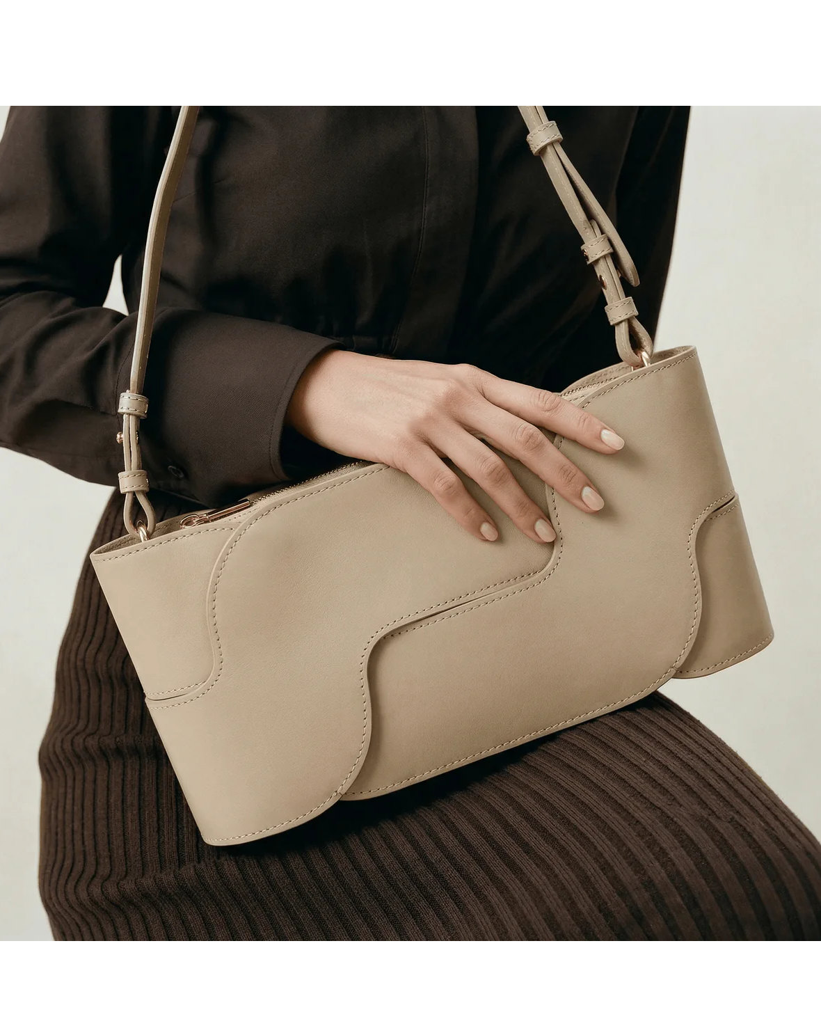 Kremowa torebka na ramię Panna 7 - Image #4