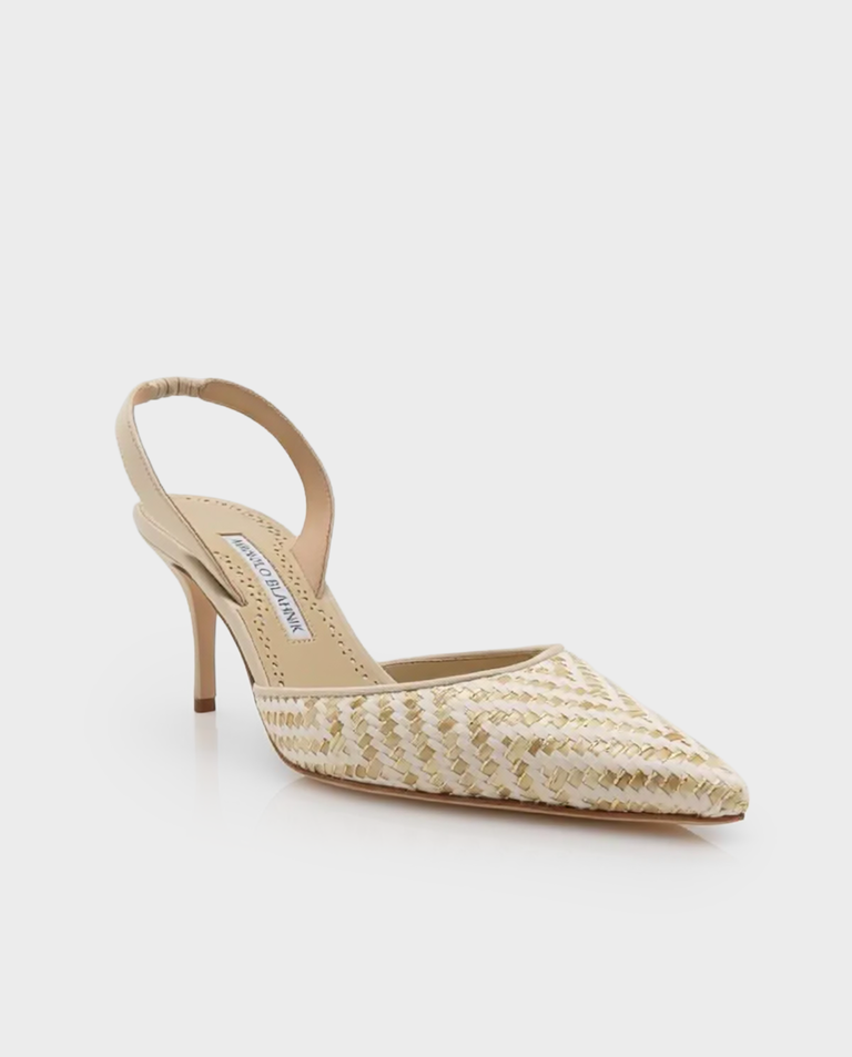 Jasnobeżowe czółenka Carolyne 70