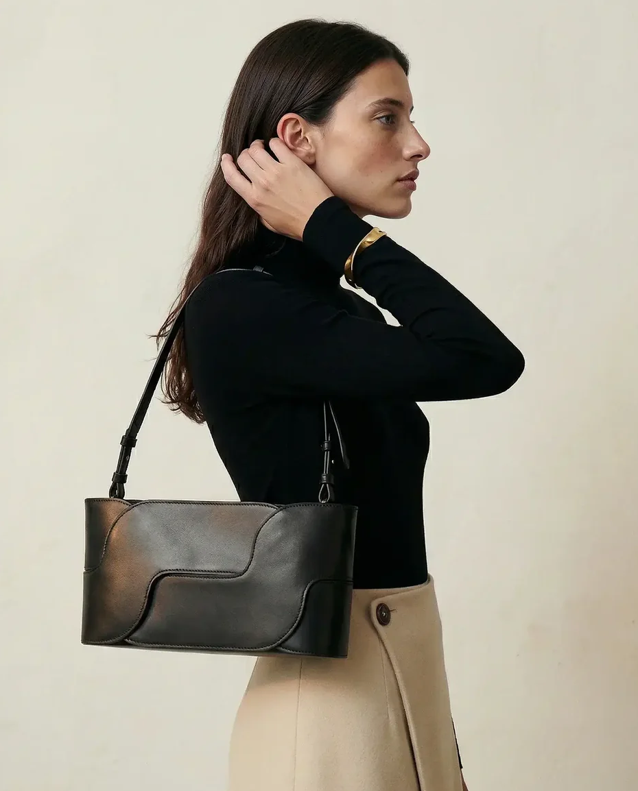 Czarna torebka na ramię Panna 7 - Image #6