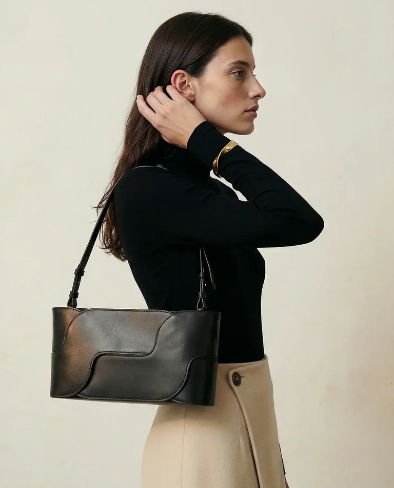 Czarna torebka na ramię Panna 7 - Image #6