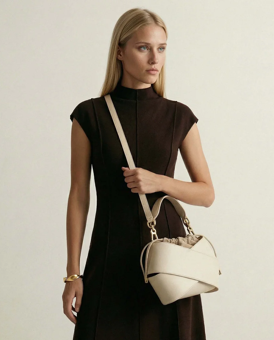 Kremowa torebka do ręki Panna 5 - Image #5