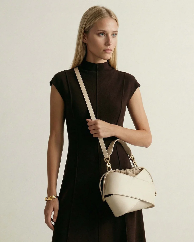 Kremowa torebka do ręki Panna 5 - Image #5