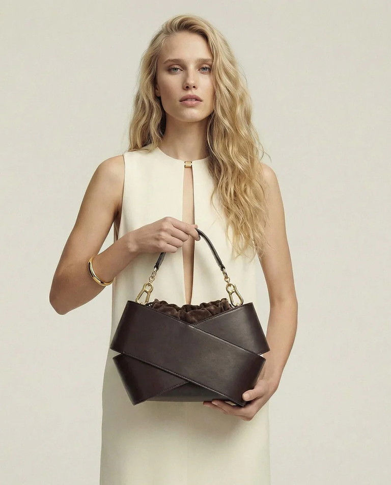 Brązowa torebka do ręki Panna 5 - Image #4