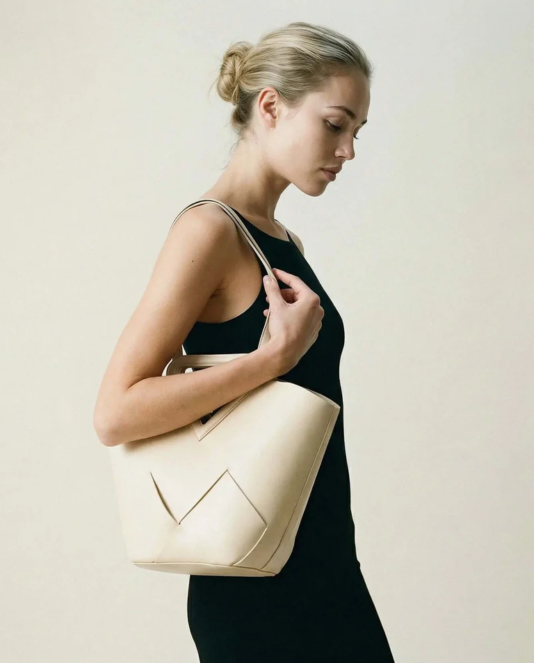 Kremowa torebka na ramię Panienka 3 - Image #5