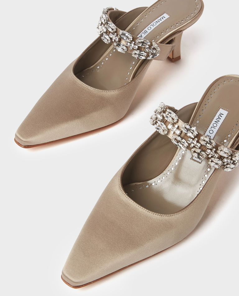 Beżowe mule Tamolmu 70 - Image #2