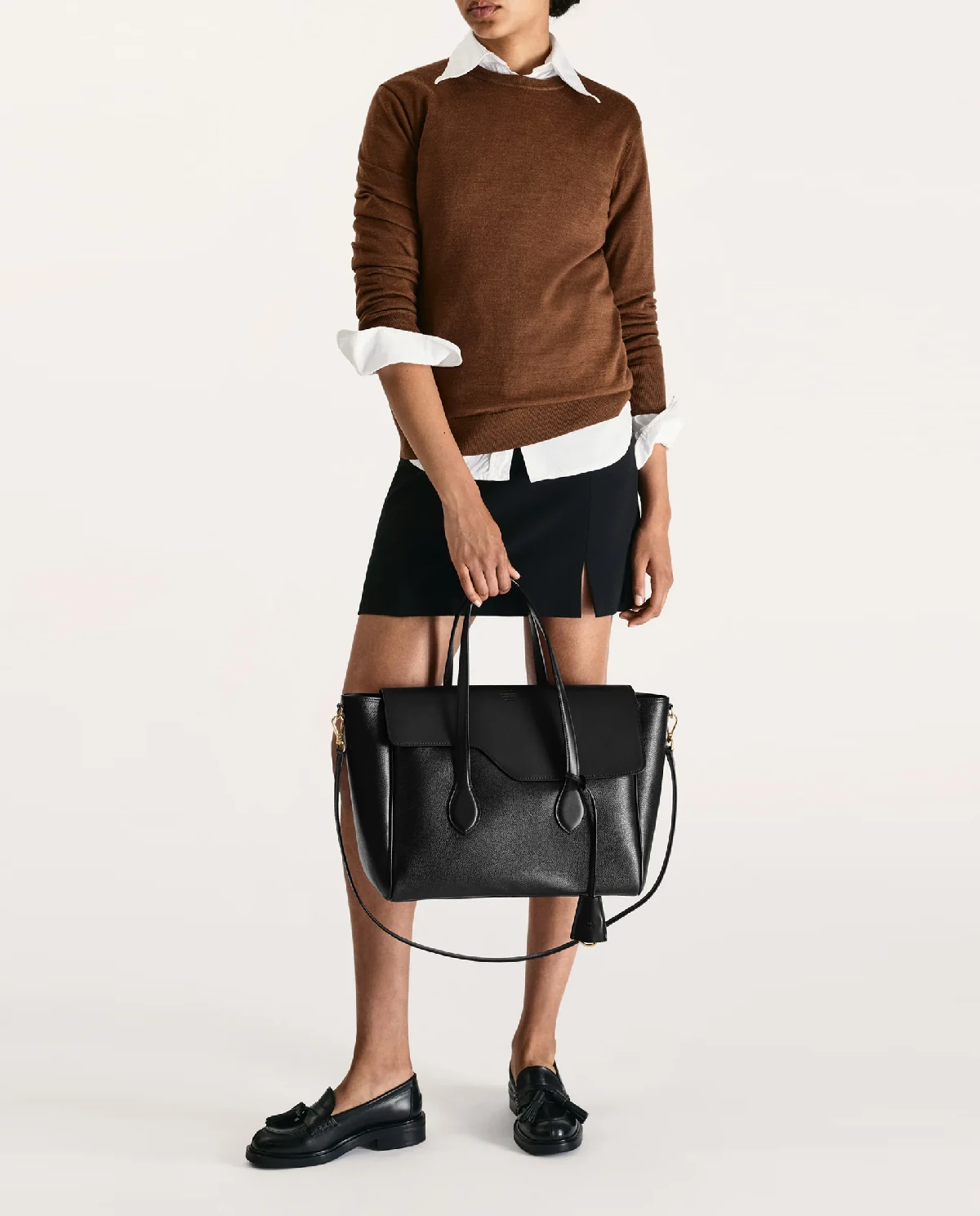 Czarna skórzana torebka Merlara - Image #2