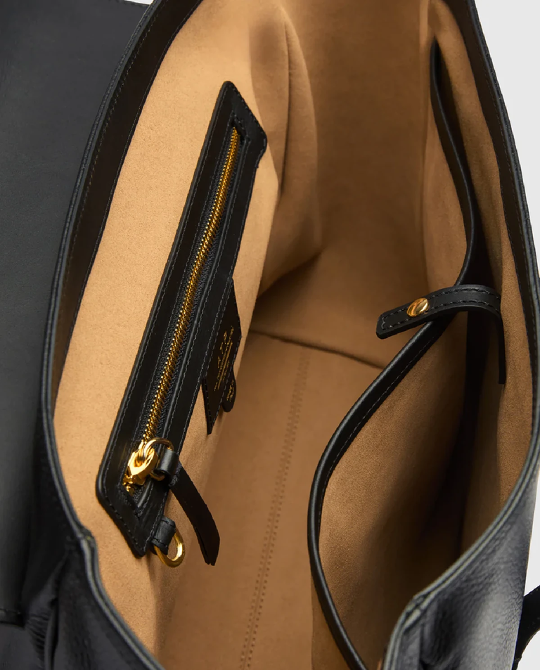 Czarna skórzana torebka Merlara - Image #4