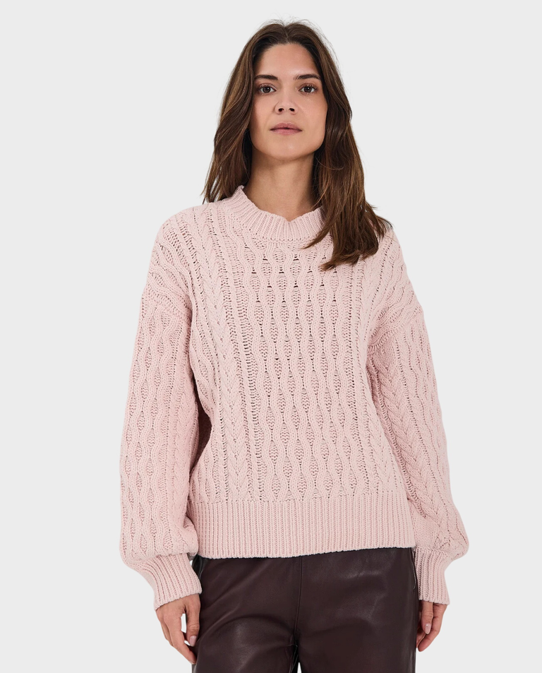 Różowy sweter Vigga