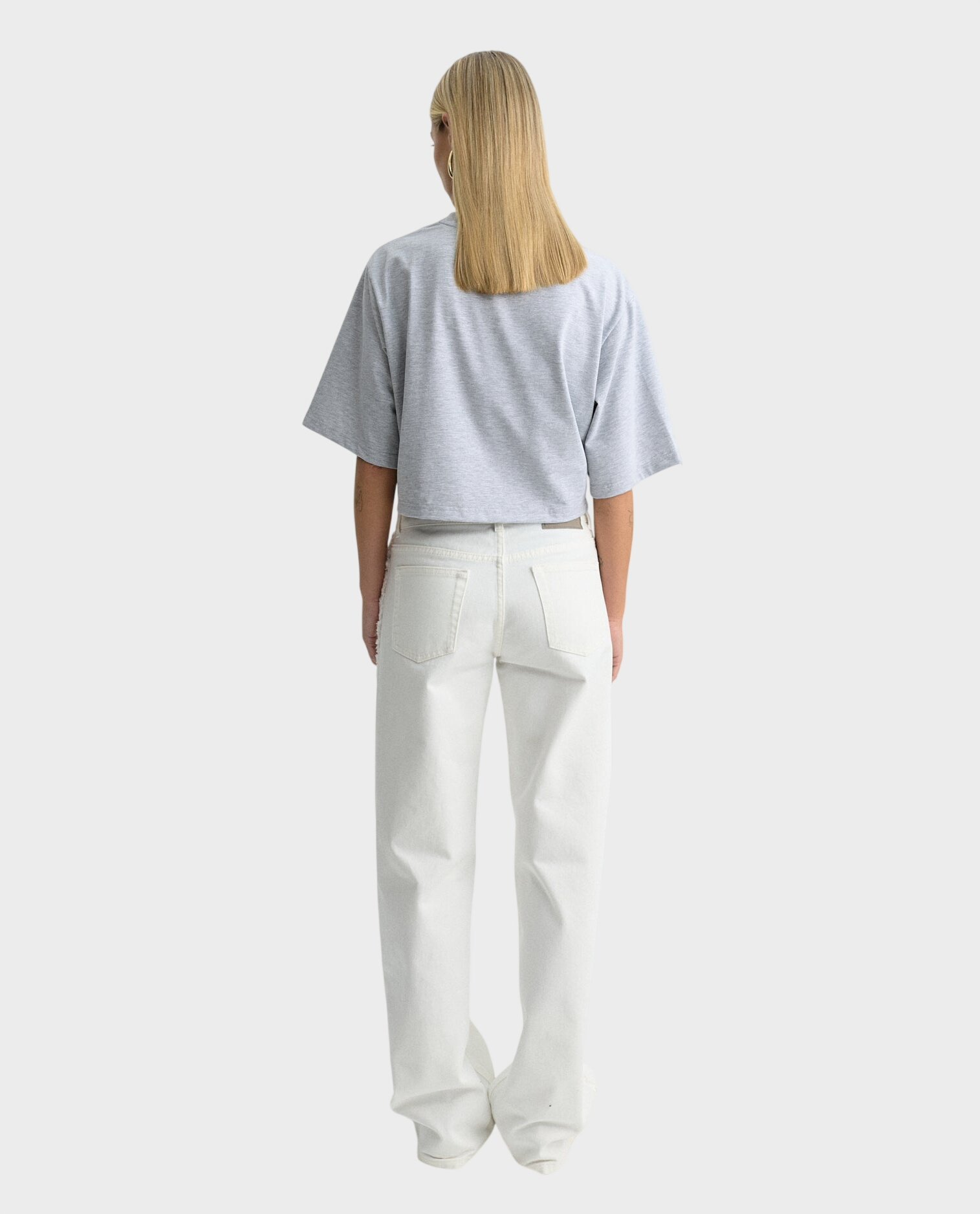 Białe spodnie jeansowe Stone - Image #2