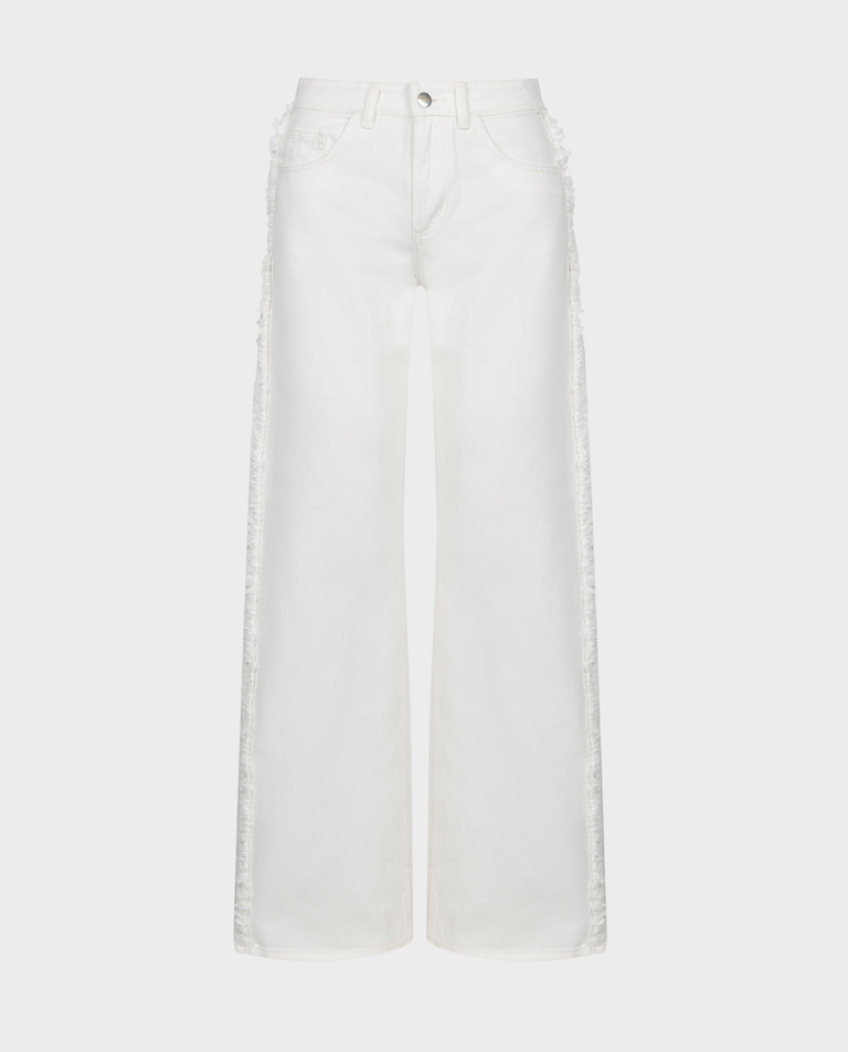 Białe spodnie jeansowe Stone - Image #3