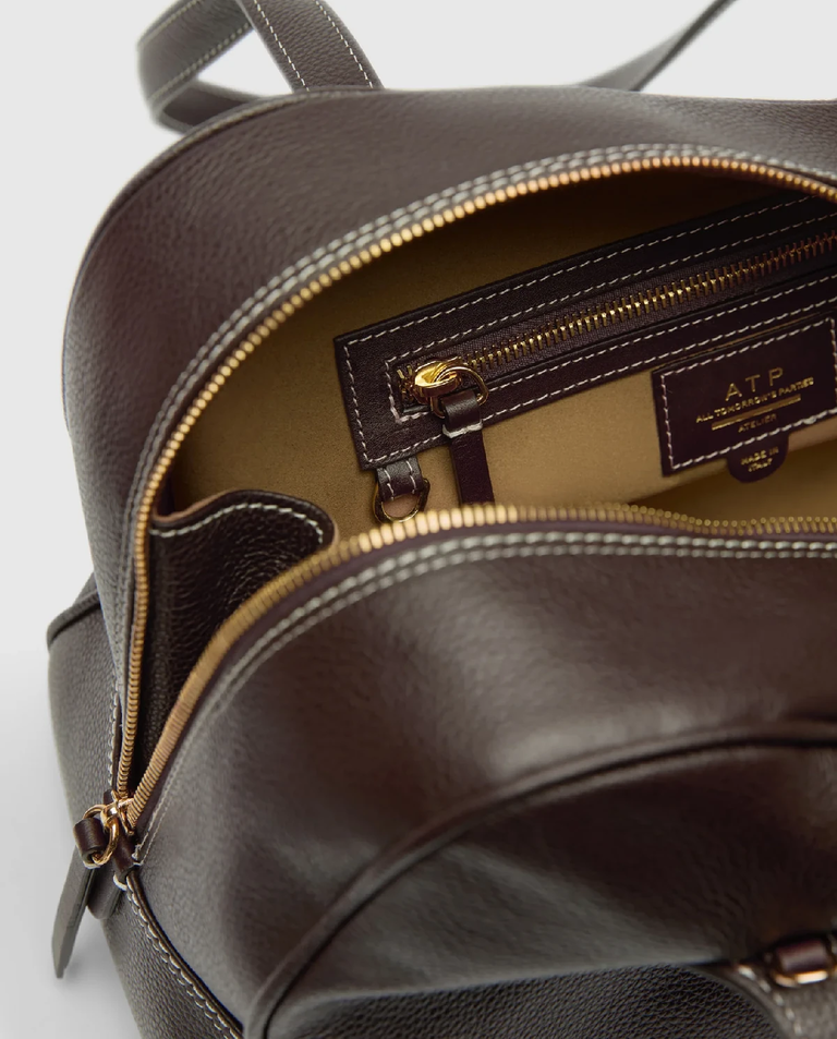 Ciemnobrązowa torba na ramię Noale - Image #4