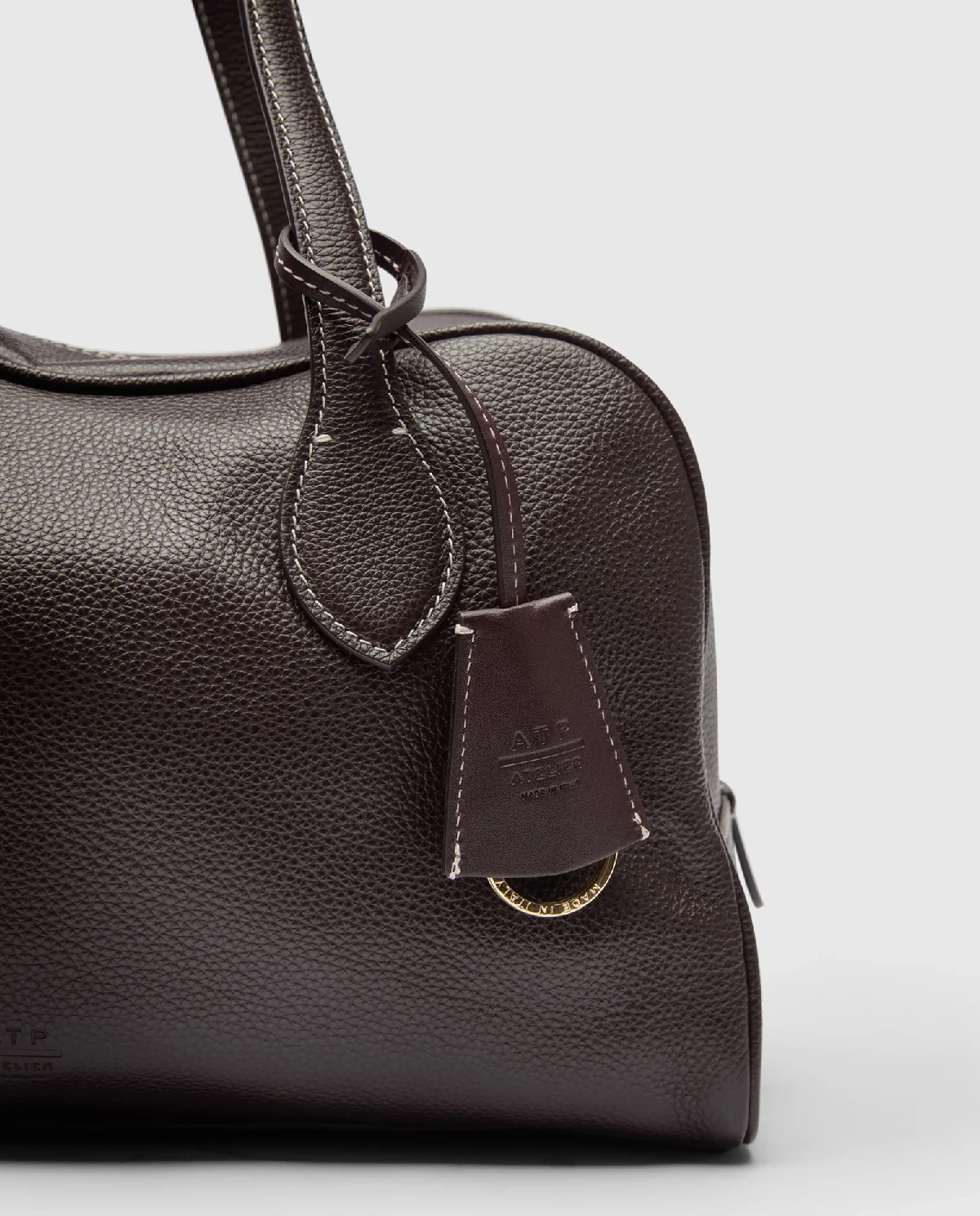 Ciemnobrązowa torba na ramię Noale - Image #5