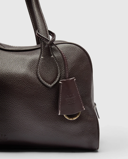 Ciemnobrązowa torba na ramię Noale - Image #5