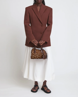 Brązowa torebka z włosiem Ormelle - Image #1