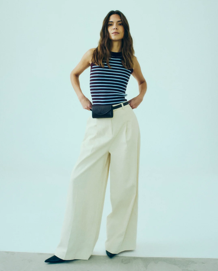 Kremowe spodnie Vani - Image #3