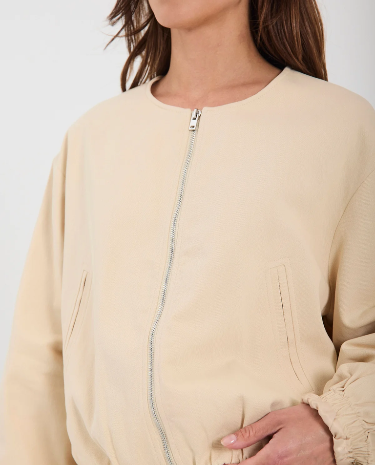 Kremowa kurtka Vani - Image #2