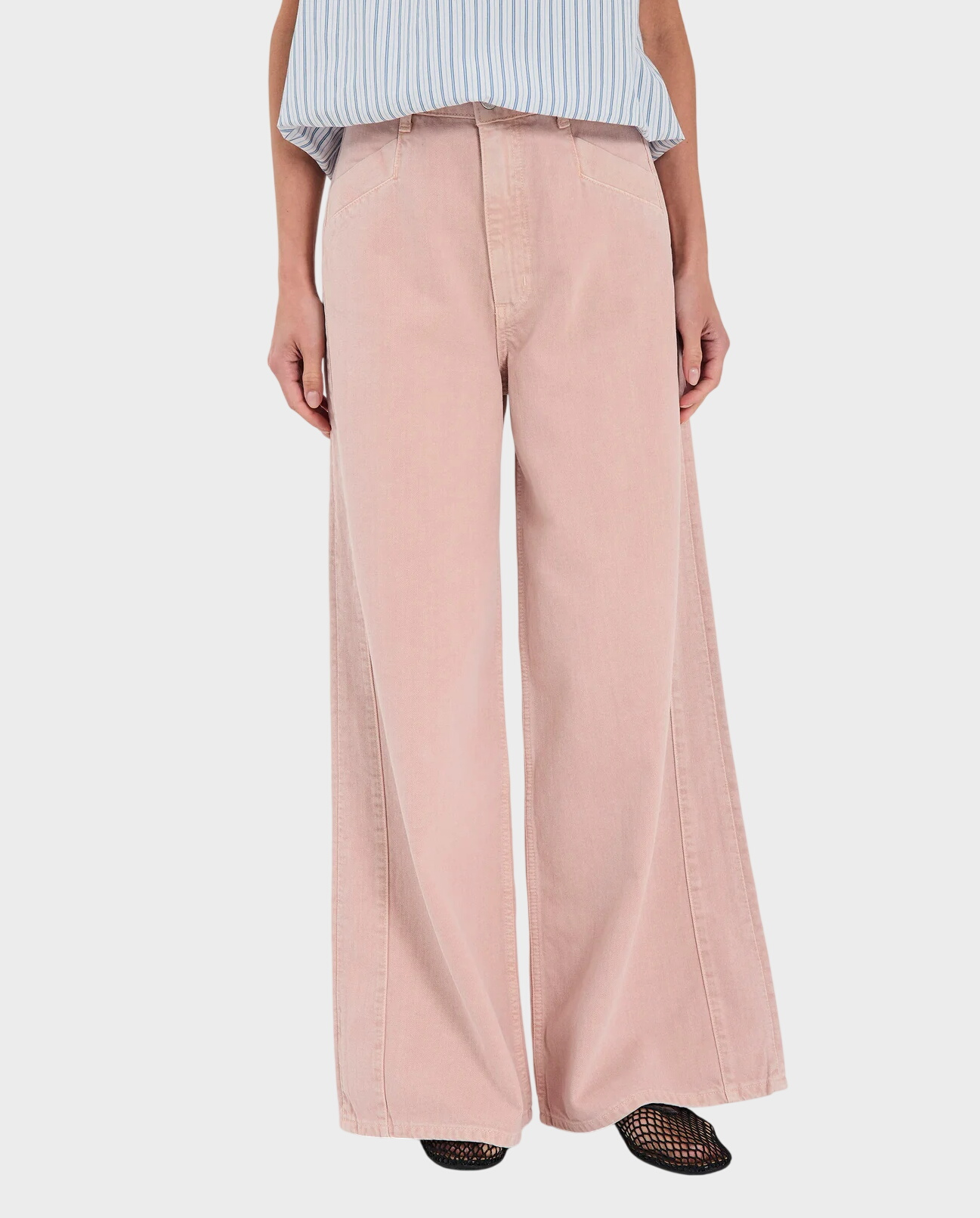 Jasnoróżowe jeansy Kenzie - Image #0