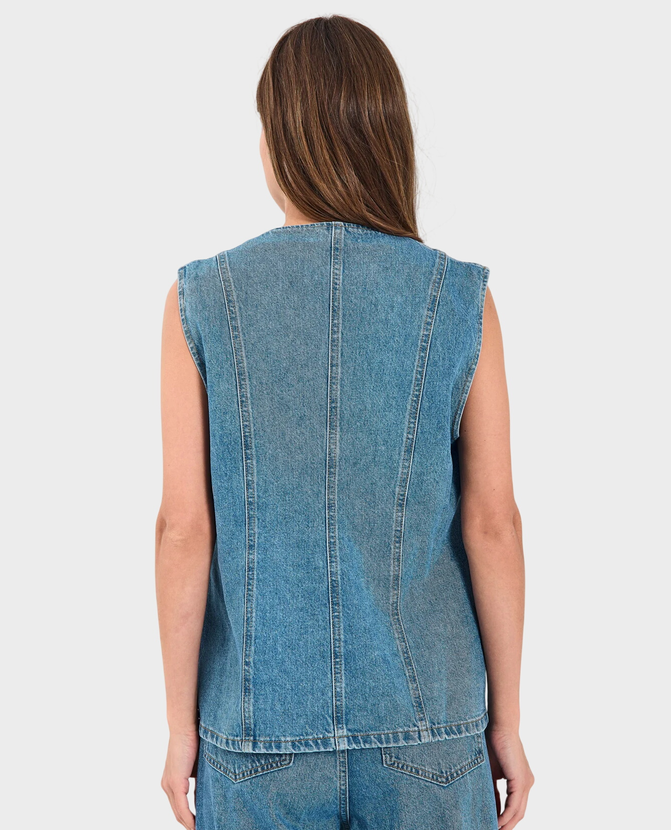 Jeansowa kamizelka Kenzie - Image #1