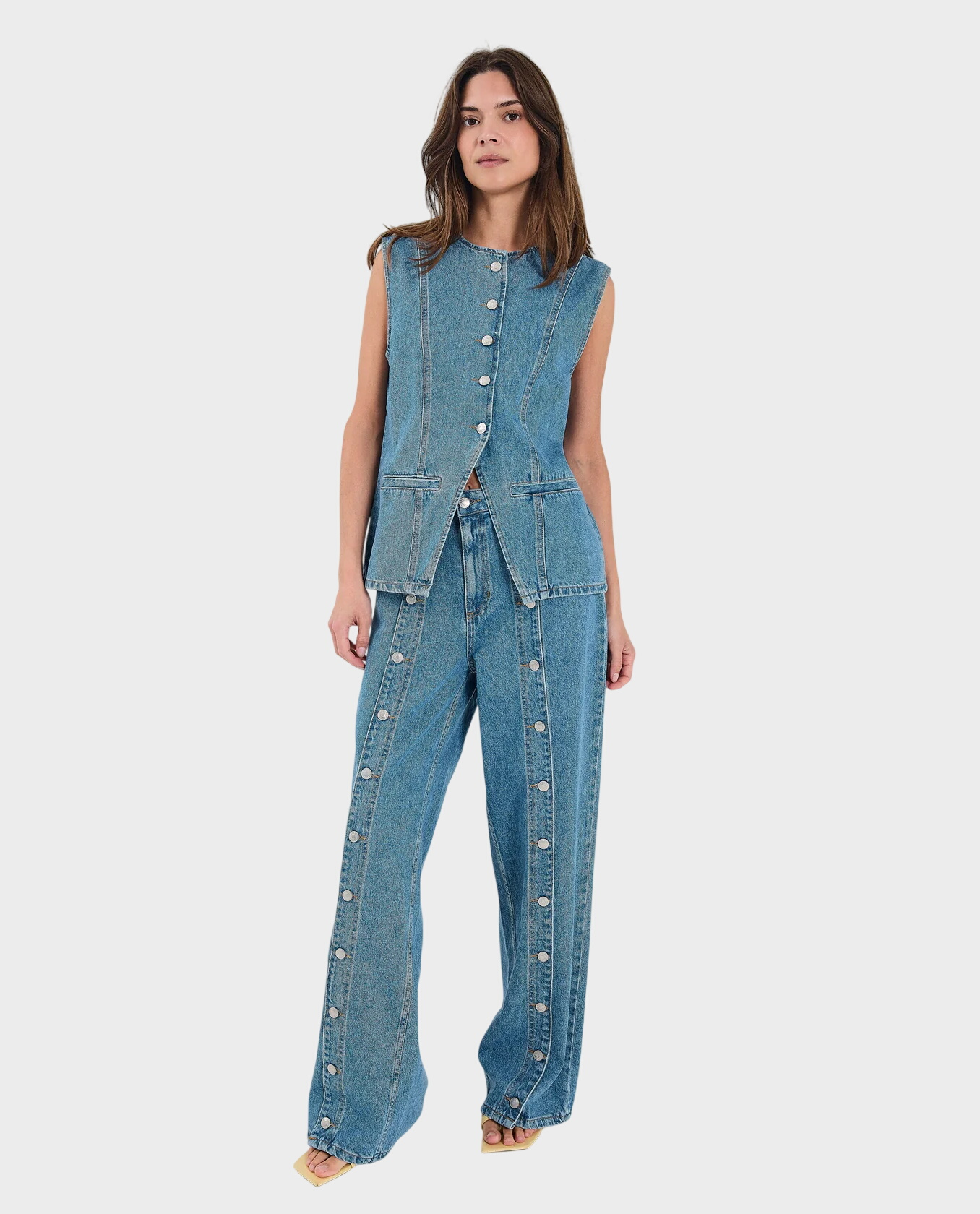 Jeansowa kamizelka Kenzie - Image #2