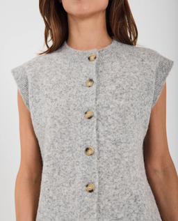 Szara dzianinowa kamizelka Halli - Image #3