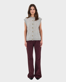 Szara dzianinowa kamizelka Halli - Image #2