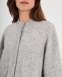 Szary dzianinowy kardigan Halli - Image #2