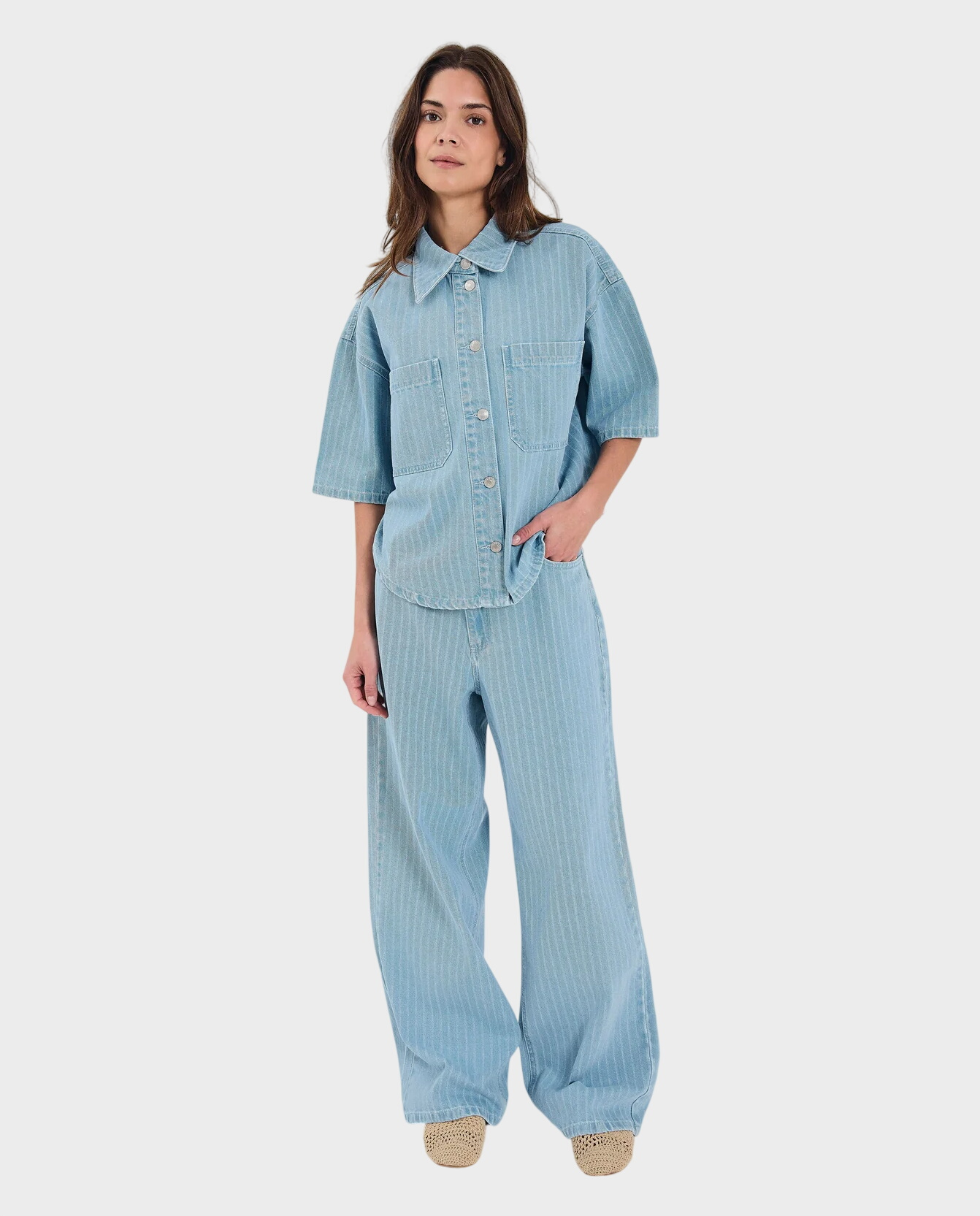 Szerokie jeansy Hannali - Image #2