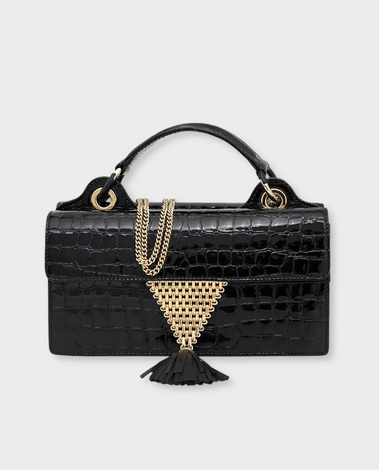 Czarna torebka z tłoczonej skóry Downtown 24/7