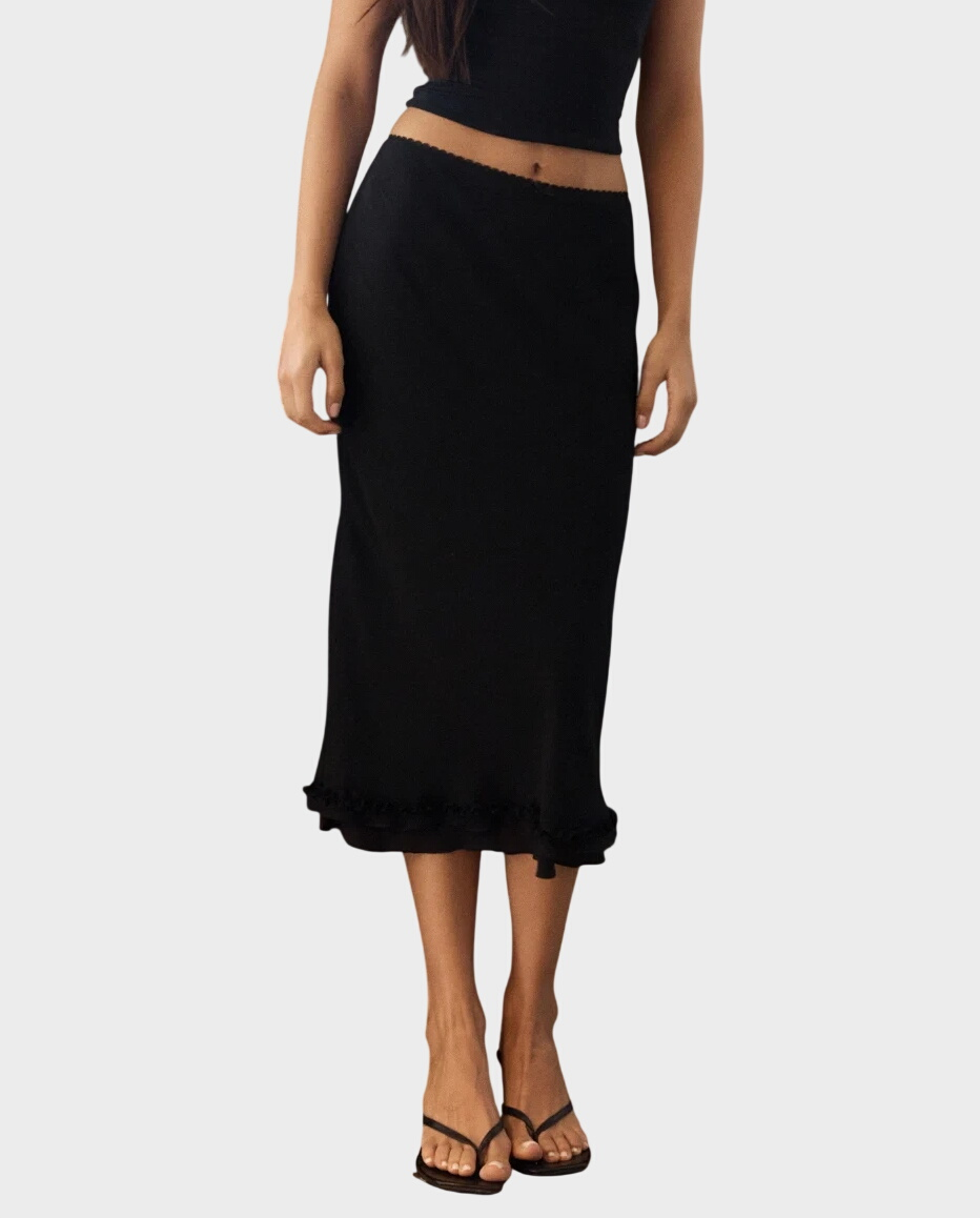 Czarna midi spódnica Melissa - Image #0