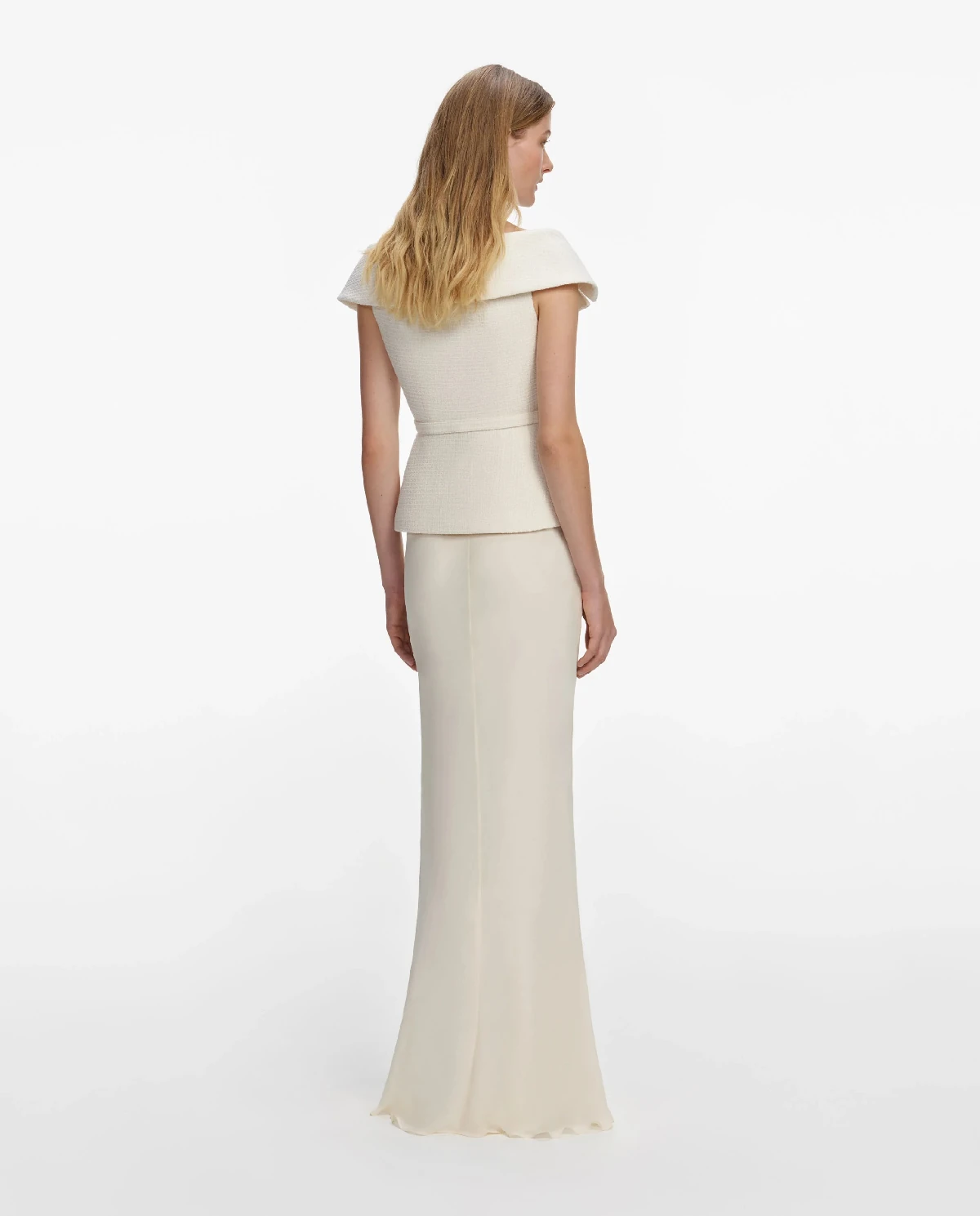 Kremowa sukienka maxi - Image #2