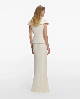 Kremowa sukienka maxi - Image #2