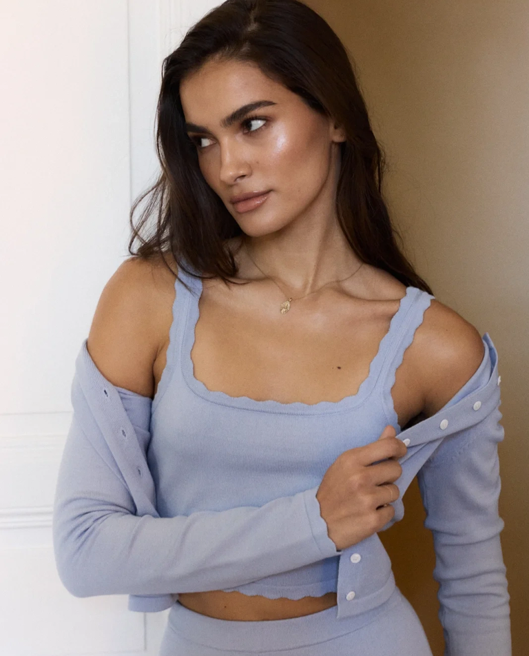 Błękitny kardigan Camelia - Image #4