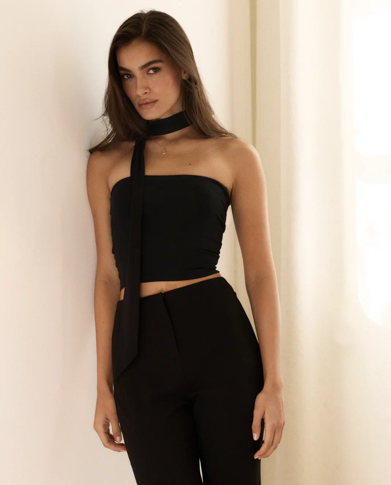 Czarny top bandeau Zaha - Image #3