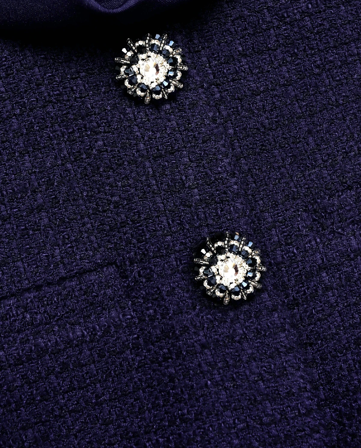 Granatowa sukienka midi - Image #4