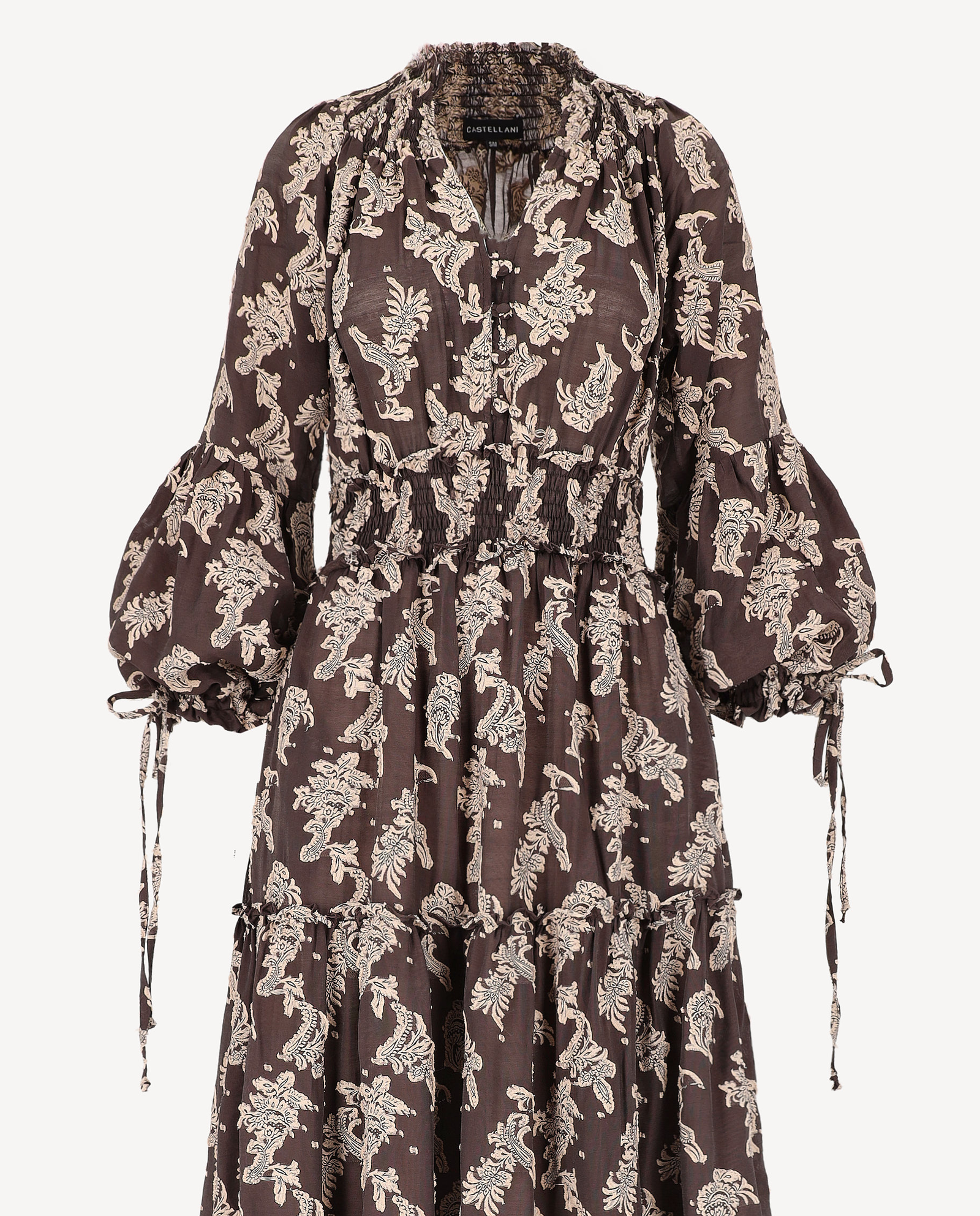 Maxi sukienka z ornamentalnym printem Firenze - Image #3