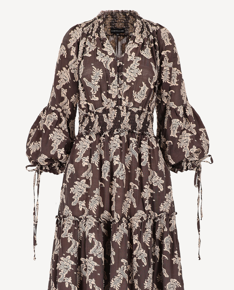 Maxi sukienka z ornamentalnym printem Firenze - Image #3