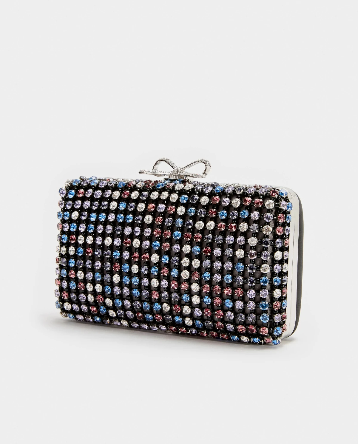 Czarna kopertówka z kryształami - Image #1