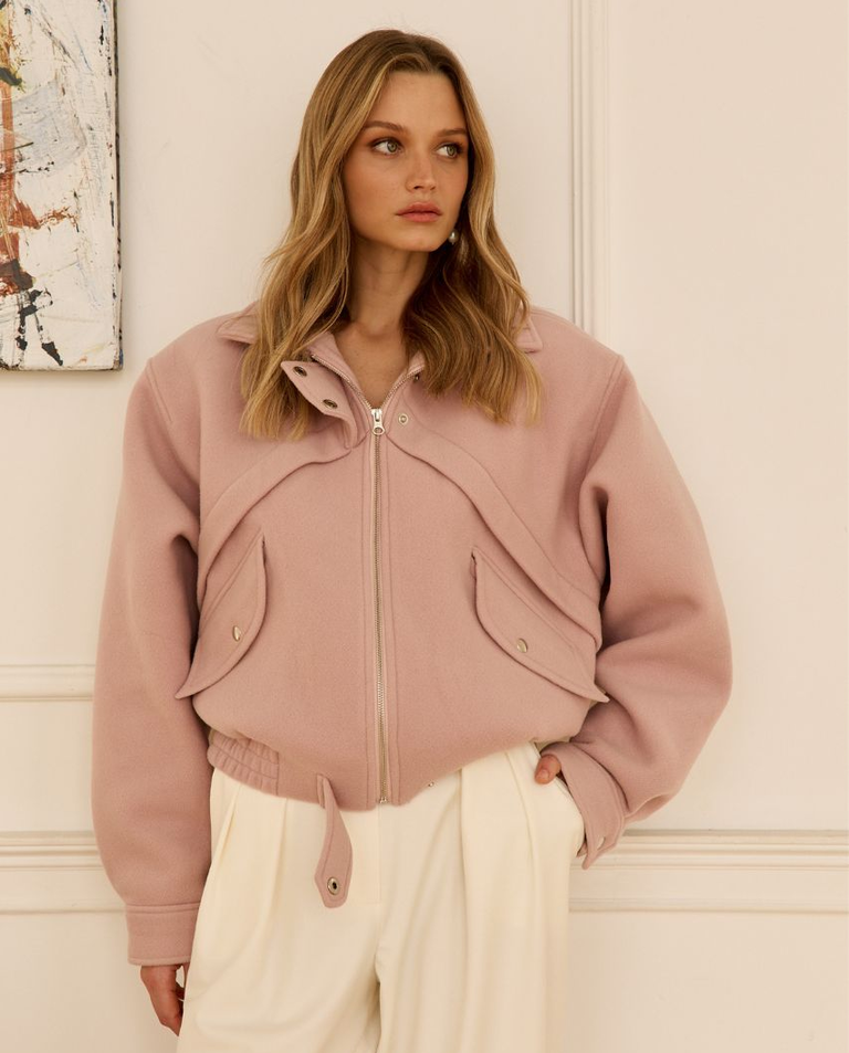 Wełniana kurtka bomber Monaco - Image #3